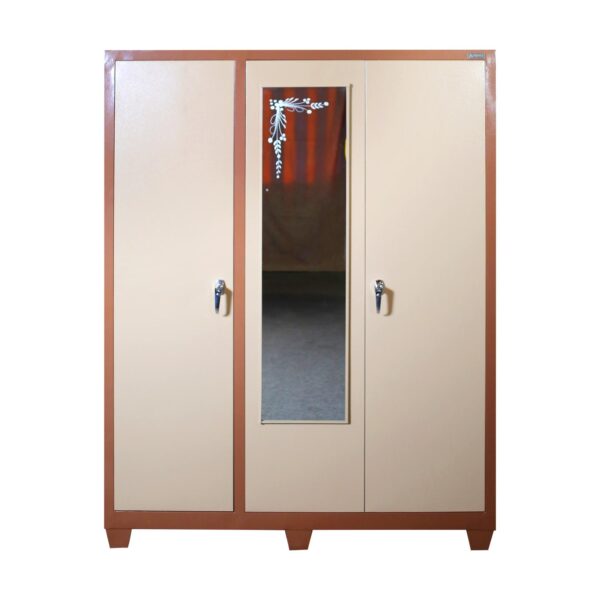 WARDROBE 3DOOR 6*5 POWDER COATED