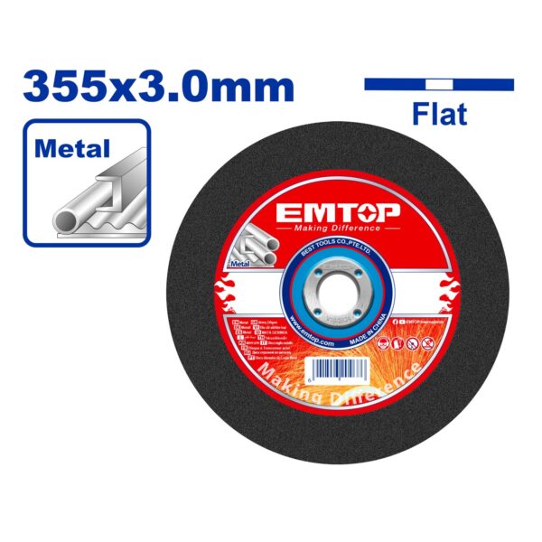 Abrasive metal cutting disc