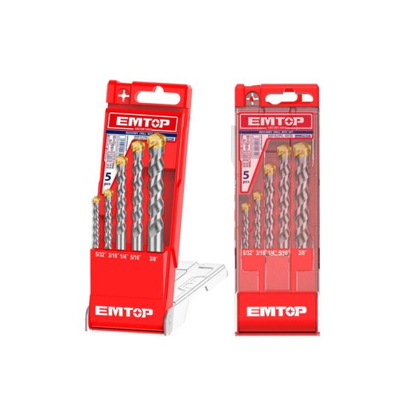 5 Pcs masonry drill bits set