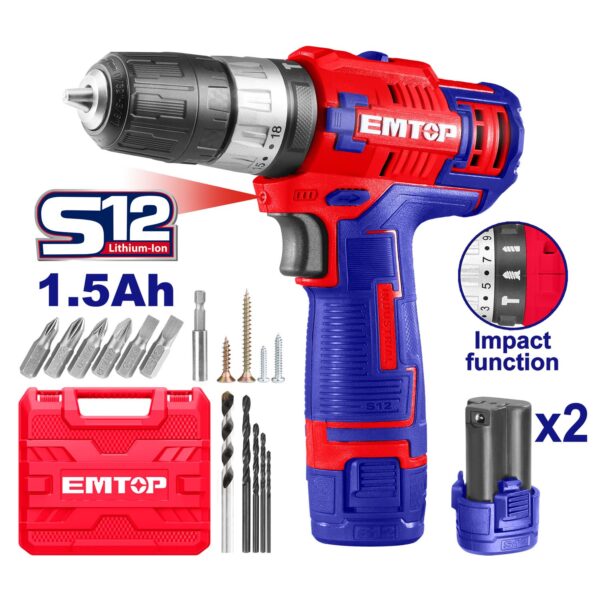 Lithium-ion impact drill