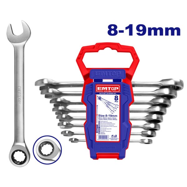Ratchet spanner set