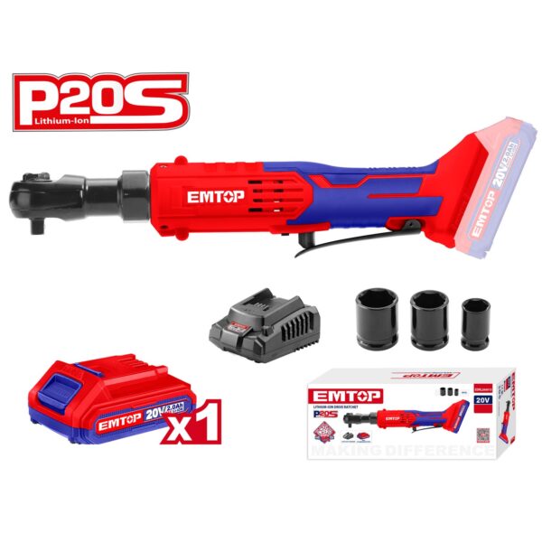 Lithium-ion drive ratchet