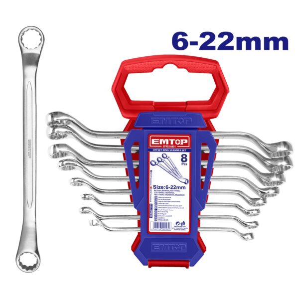 Offset ring spanner set