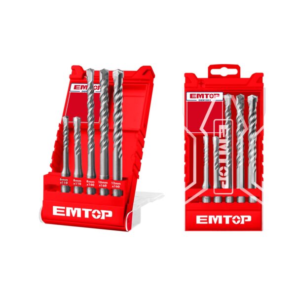 5 PCS SDS plus hammer  drill bits set