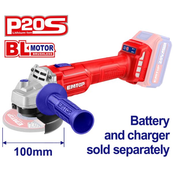 Lithium-ion angle grinder