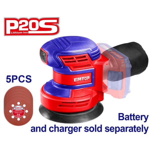 Lithium-ion random orbit sander