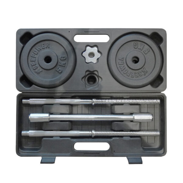 Black Painted Dumbbell Set - 20kg