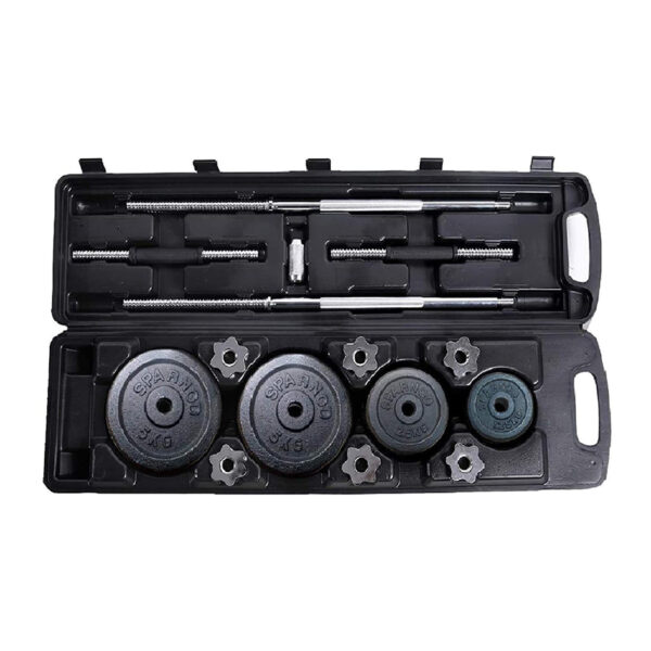 Black Painted Barbell Set - 50kg