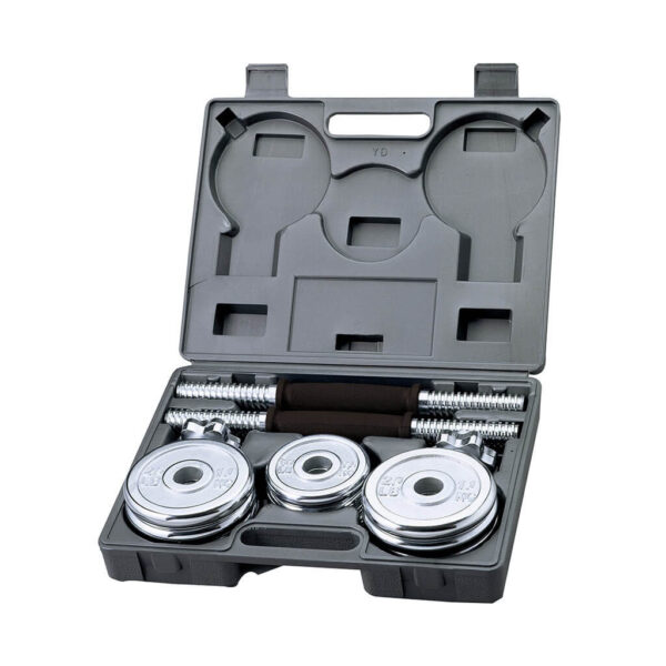 Black Painted Dumbbell Set - 15kg