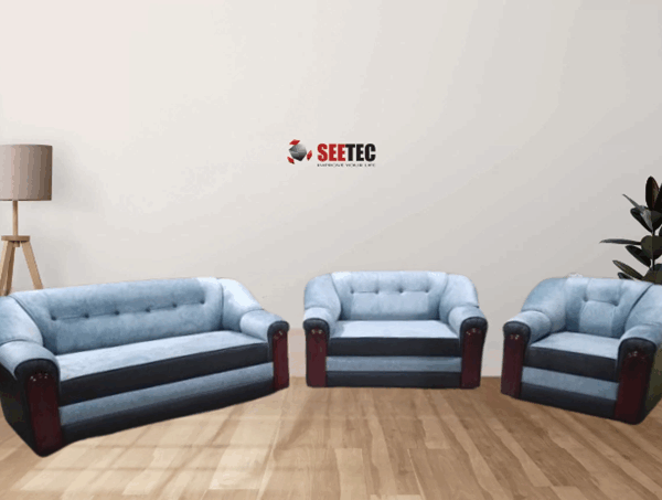 Monaco Sofa Blue Fabric